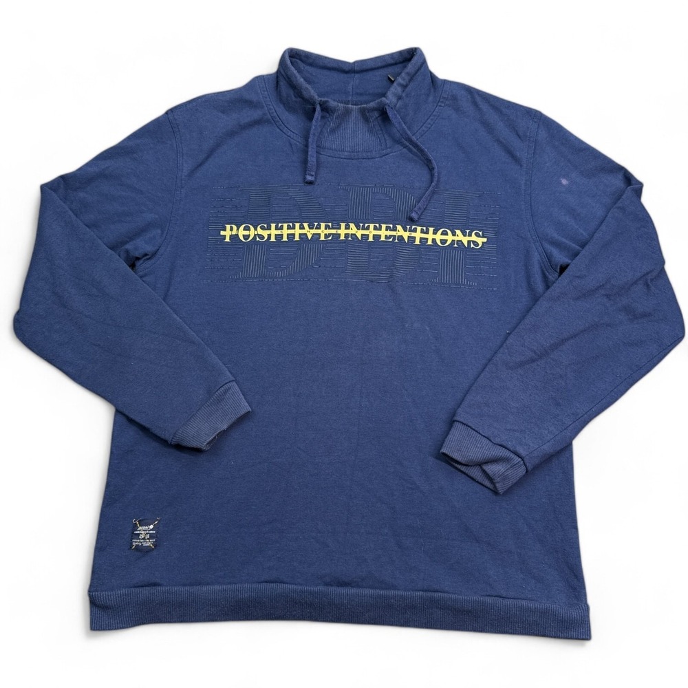 Dubai Positive Intentions Lightweight Sweatshirt Adult Size Medium Blue Pullover